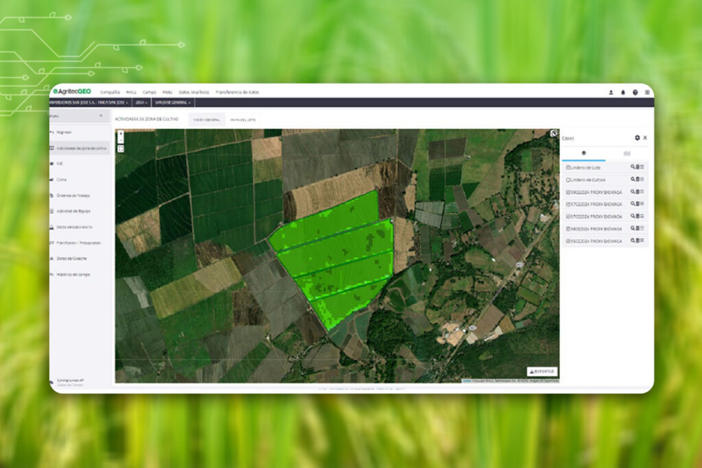 El Proxy de Biomasa, un servicio de AgritecGEO®, para apoyar a los agricultores a tomar mejores decisiones 2 mapa de proxy biomasa agritecgeo